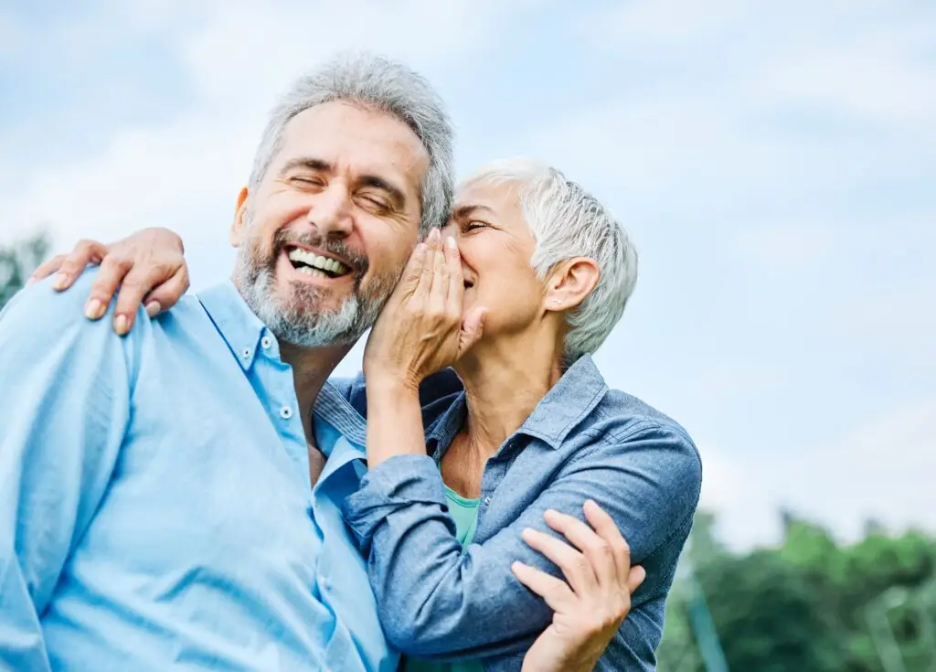 Portrait,Of,Happy,Smiling,Senior,Couple,Outdoors